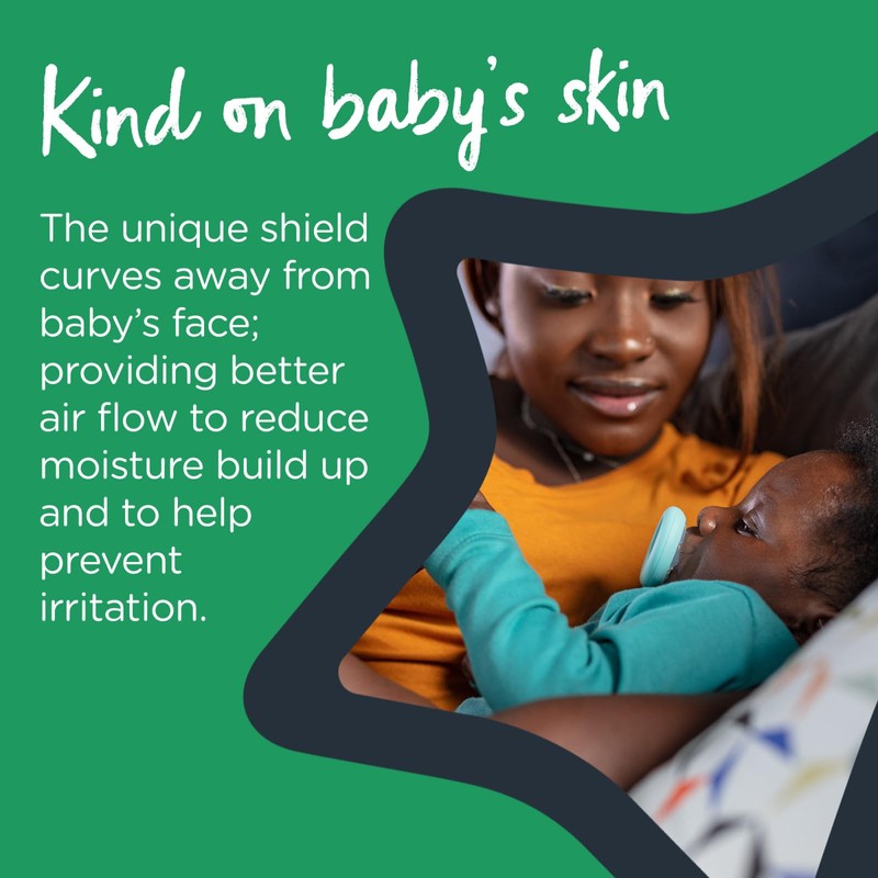 Tommee Tippee Breast-Like Pacifier, Skin-Like Texture, Symmetrical Design, BPA-Free Binkies,