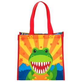 Stephen Joseph Kids Medium Recycled Gift Bag, Dino