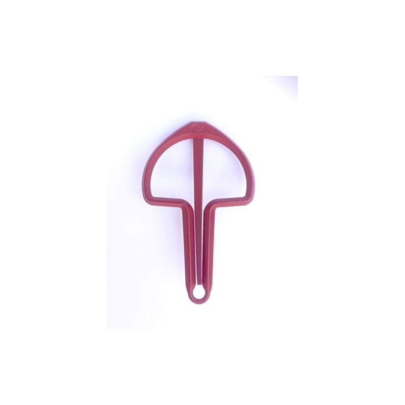 's Harp 9 cm Anodised Red