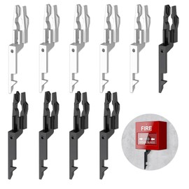 10 Pcs Call Point Test Key Set - Fire Alarm Test Key, Fire Call Point Key, Emergency Door Release Key - Universal Compatibility and Fireproof Material(White+Black)