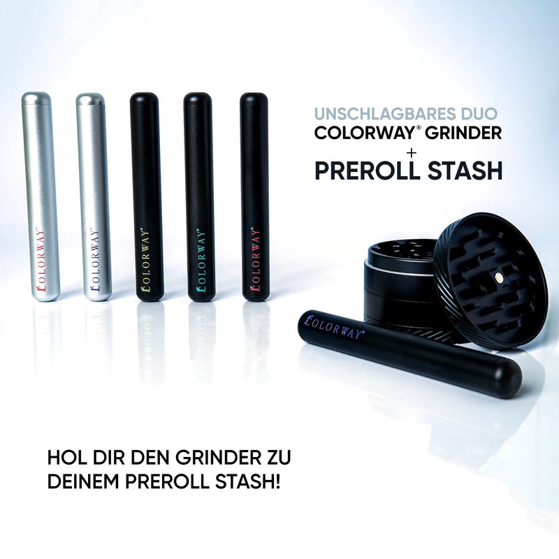 COLORWAY Preroll Case Black + Sour Lime