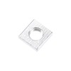 sourcing map Square Nuts, M4x7mmx2mm Zinc-Plated Metric Coarse Thread Assortment
