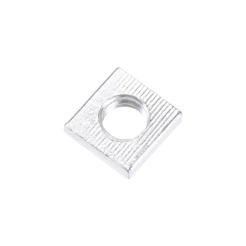 sourcing map Square Nuts, M4x7mmx2mm Zinc-Plated Metric Coarse Thread Assortment
