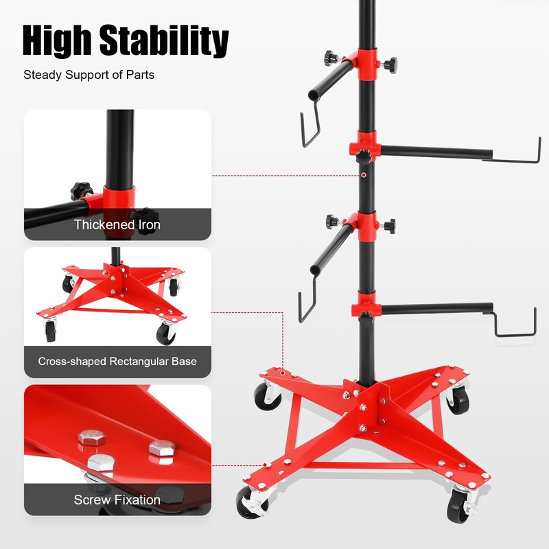 BJTDLLX Auto Panel Tree Paint Stand Holder with Adjustable Center