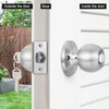 Faankiton Door Knob With Lock and Keys, Front Door Lockset,