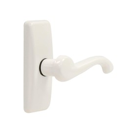 Larson Certified Storm Door White Georgian Lever, Storm Door Handle Replacement with Surface Mount Hardware