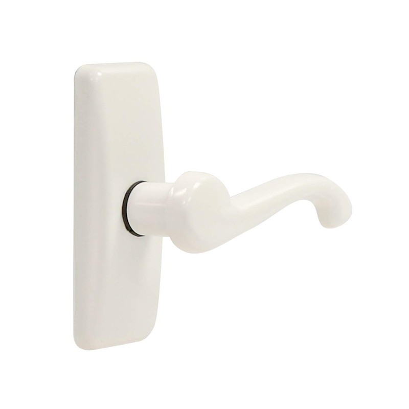 Larson Certified Storm Door White Georgian Lever, Storm Door Handle