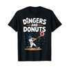 Funny Baseball Dingers Donuts Tee T-Shirt
