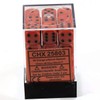 DND Dice Set-Chessex D&D Dice-12mm Opaque Orange and Black Plastic