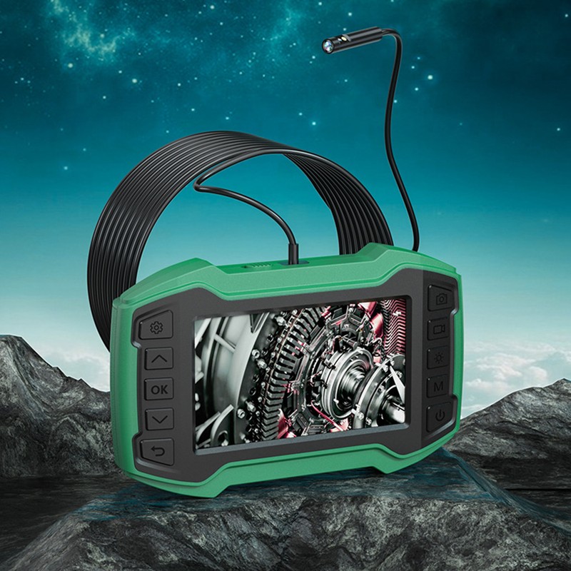 Dual Lens Endoscope Industrial 1080P HD 4.5in IPS Screen Borescope
