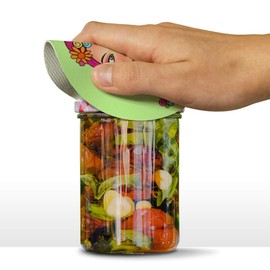 Classy Modern Day Hippie Flower Child Round Rubber Non-Slip Jar Gripper Lid Opener