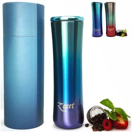 Zoeet Tea Infuser & All Purpose Thermos Bottle-316 Stainless Steel Insulated Tea Infuser Tumbler for Loose Leaf Tea, Iced Coffee and Fruit-Infused Water- Leakproof Tea Tumbler With Infuser-15oz