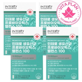 Acidophilus Rhamnosus Plantarum Lactobacillus Lactobacillus Gasseri Reuteri Probiotic Lactose-free Sensitive Hanjang Bifidobacterium 60 Capsules, 4 Pieces / 애시도필러스 람노서스 플란타럼 유산균 락토바실러스 가세리 루테리 프로바이오스틱 유당없는 예민한장 비피도박테리움 60캡슐, 4개