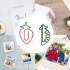 100pcs Metallic Paper Clips Strawberry Pea Shape Antislip Anti Rust
