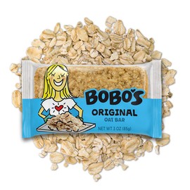 Bobo's Oat Bars Original, 12 Pack of 3 oz Bars Gluten Free Whole Grain Rolled Oat Bar - Great Tasting Vegan On-The-Go Snack, Made in the USA
