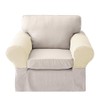 LERTREE 1 Pair Sofa Arm Slipcovers Elastic Sofa Armrest Protectors