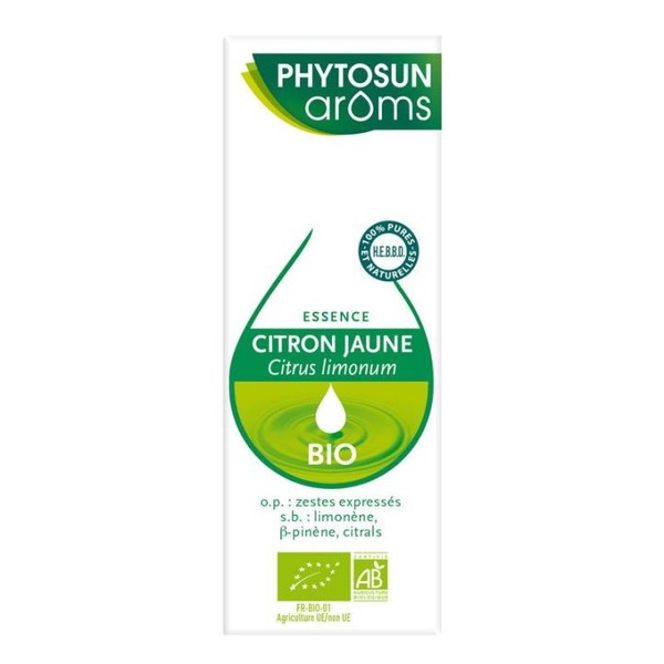 Phytosun'aroms Phytosun Aroms Huile Essentielle de Citron jaune Bio