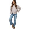 PinkBlush Blue Straight Leg Frayed Hem Maternity Jeans