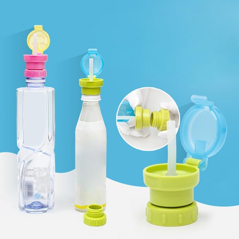 2 tappi di cannuccia per bottiglie d'acqua, graziosi tappi di
