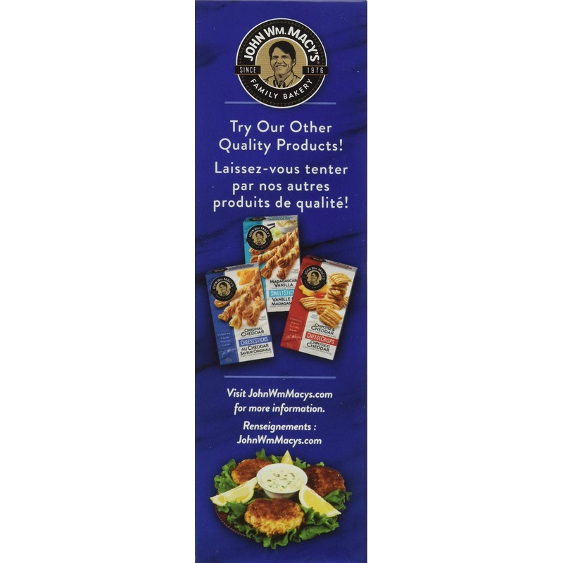 John Wm. Macy's Cheddar & Asiago Cheesecrisps, 127g