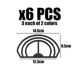 CYNOSURETECH 6 Piece Hat Brim Benders, Hat Styling Tools, Hat Shapers, Hat Display Accessories, Hat Supplies