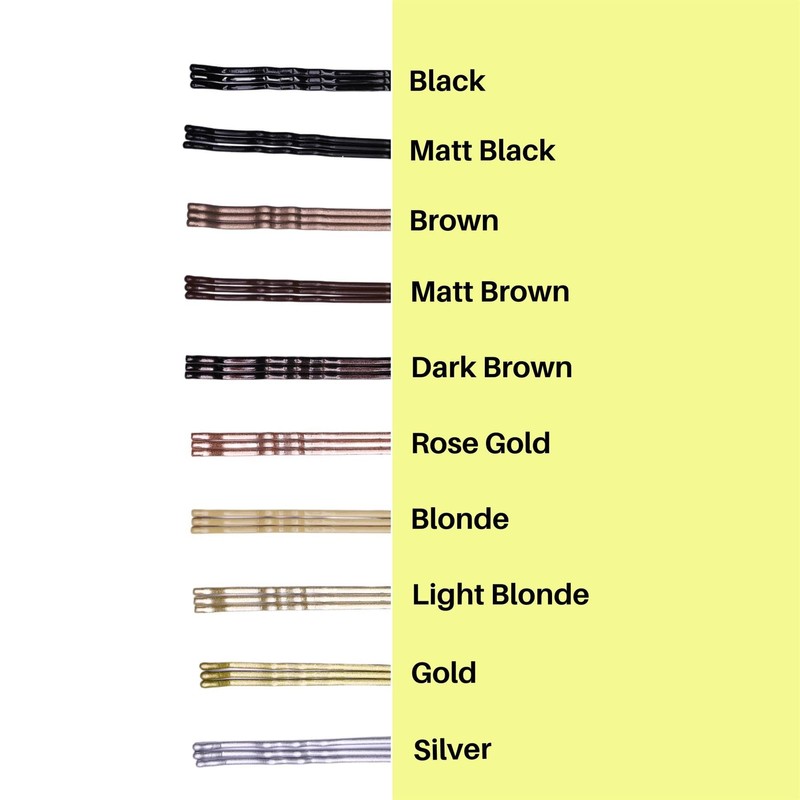 BasicSense 30 Pcs small traditional wavy metal bobby pins 5mm