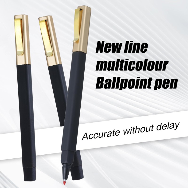 Yuxinrong 6 Pack Gel Pens Black 0.5 mm Medium Point