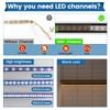 Muzata 20Pack 3.3FT/1M LED Channel Black Aluminum U Shape LED