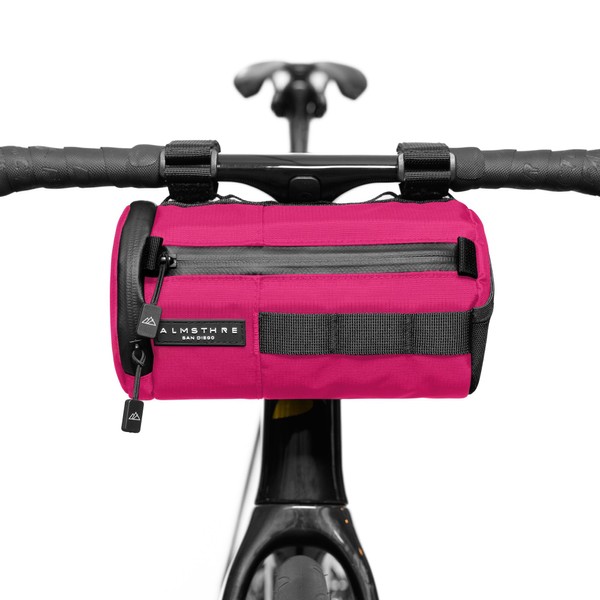 ALMSTHRE Signature Bar Bag – Passion Pink | Hard-Shell Bike