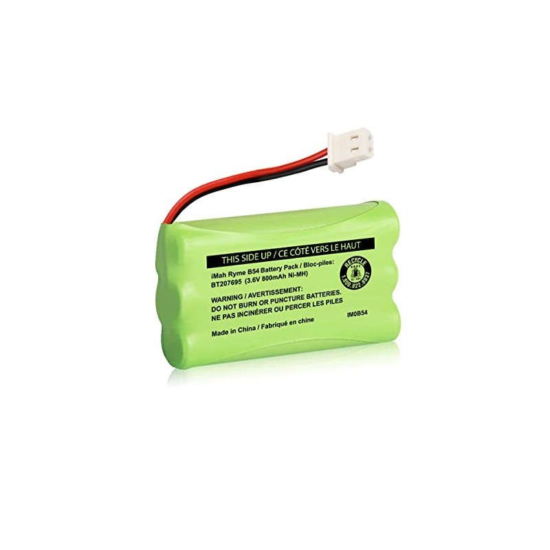 iMah BT207695 3.6V 800mAh Ni-MH Cordless Battery Pack