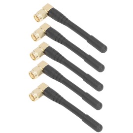 Domary High Gain Antenna SMA Male Elbow Connector Omnidirectional Antenna 5PCS for Wireless System Signal Transmission