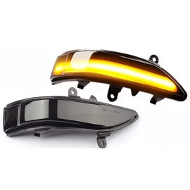 Hacreyatu Dynamic LED Side Mirror Sequential Turn Signal Light Indicator For Subaru Forester Outback Legacy Tribeca Impreza wrx sti sedan (Yellow)
