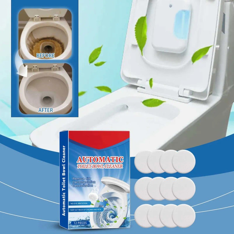 Tabletas Efervescentes Limpiadoras De Inodoros Para Manchas