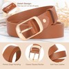 VONMELLI Women Leather Belts for Jeans Dress 2 Packs Fashion