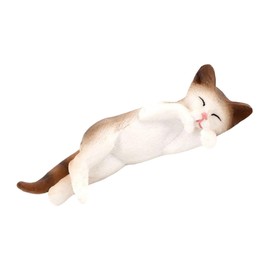 Zerodeko Adorable Cat Statue Realistic Kitten Figurine for Home Decor Creative Craft Adornment Sturdy Design for Cat Lovers Lifelike Details for Car Desktop