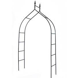 Arco de jardín de Metal, Arco de Rosas, cenador para Plantas trepadoras, zarcillos de Rosas, Arco de pérgola de Enrejado con Curva Elegante, Soporte de Escalada, Arco de Escalada independie