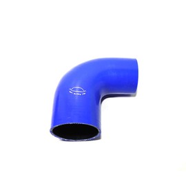 LTI Universal 4-Ply Reinforced High Performance 2.75"-3" Reducer 90 Degree Elbow Silicone Hose Coupler 70mm-76mm (2.75"-3" Blue)