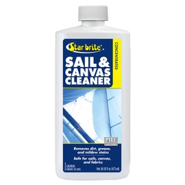 Star Brite Concentrated Sail & Canvas Cleaner - Specially Formulated for All Natural & Synthetic Fabrics - Deep Cleans, Protects, Deodorizes - 16 Oz Concentrate Makes 64 OZ of Cleaner (082016)