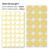 TOMIBAOLE 200Pcs Clear Adhesive Dots & Masking Tapes,20mm/0.79" Sticky Double