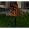 Fire Beauty Garden Hose Holder with Storage Basket,Heavy-Duty,80+ lb Capacity,Rust-Proof