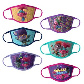 Universal Trolls Reusable Kids Mask Multipack, Multicolor, 1 Count (Pack of 1)