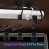 Cable Management Under Desk, 【Hold 15 Cord】【Ultra Adhesion】 Hook and