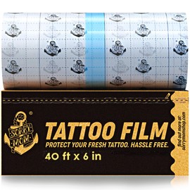 Sorry Mom Tattoo Aftercare Bandage (40ft x 6in) Tattoo Bandage Clear Waterproof, Adhesive Tattoo Film - Tattoo Healing Wrap - Tattoo Wrap Protection - Second Skin Tattoo Cover