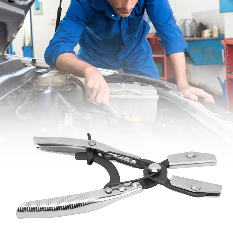 Hose Pinch Off Plier Ratcheting Jaws Swiveling Universal for Automobile