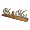 Goldbach Mr & Mrs Lettering Aluminium and Wood 33/10.5/5 cm