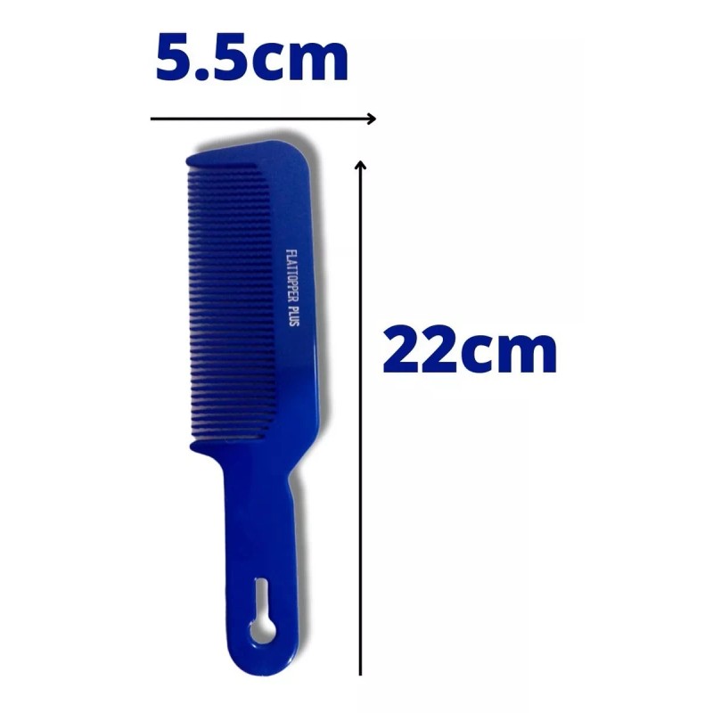 Flattop 2 Peines Barberia Flat Top Plus Con Cerdas Onduladas