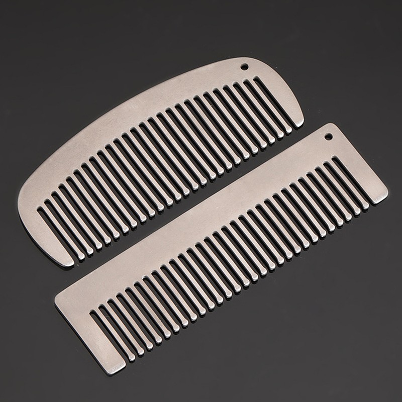 Lixada Titanium Comb Anti-Static Hair Beared Comb Pocket Comb