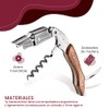 Vituzzi Set de 4 Sacacorchos para Vino de Acero Inoxidable
