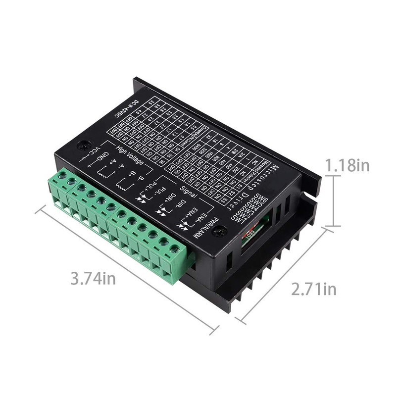 Dealikee TB6600 Stepper Motor Driver, DC 9-42V 4.0A Suitable 42