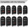QBUC for Jeep Key Fob Cover with Keychain Soft TPU